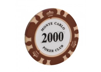 5 stuk Professionele Upscale Klei Casino Texas Poker Chips 14G waarde 2000